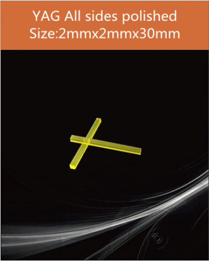 YAG Ce scintillator, YAG Ce crystal, Ce doped YAG scintillator, Scintillation YAG Ce, YAG Ce 2x2x30mm